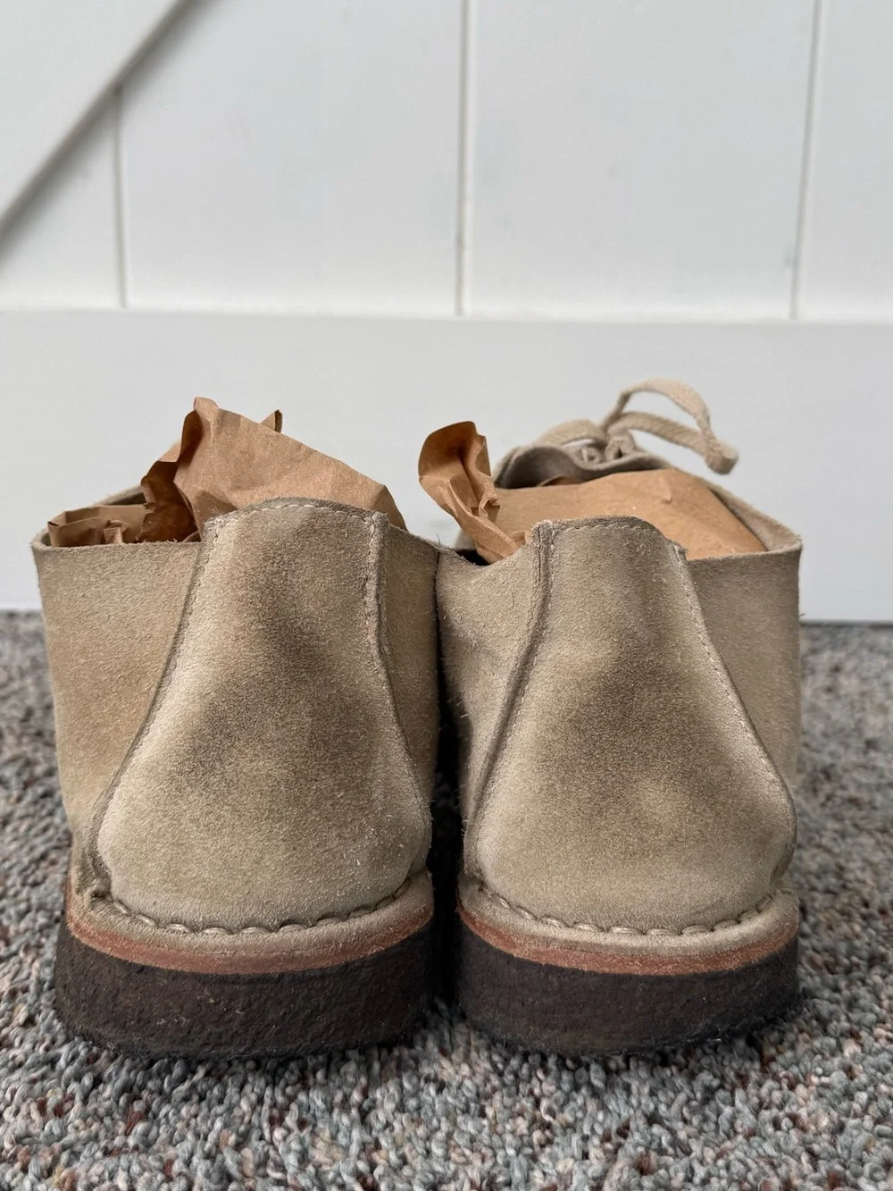 Astorflex BEENFLEX Stone Beige Suede Derbies 9